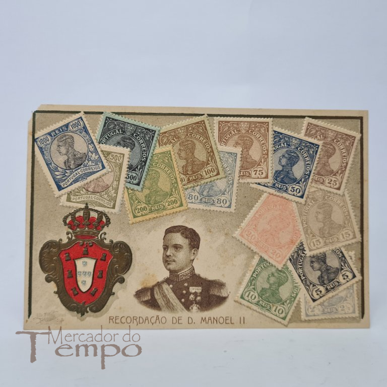 Postal Recordação do Rei de Portugal D.Manoel II