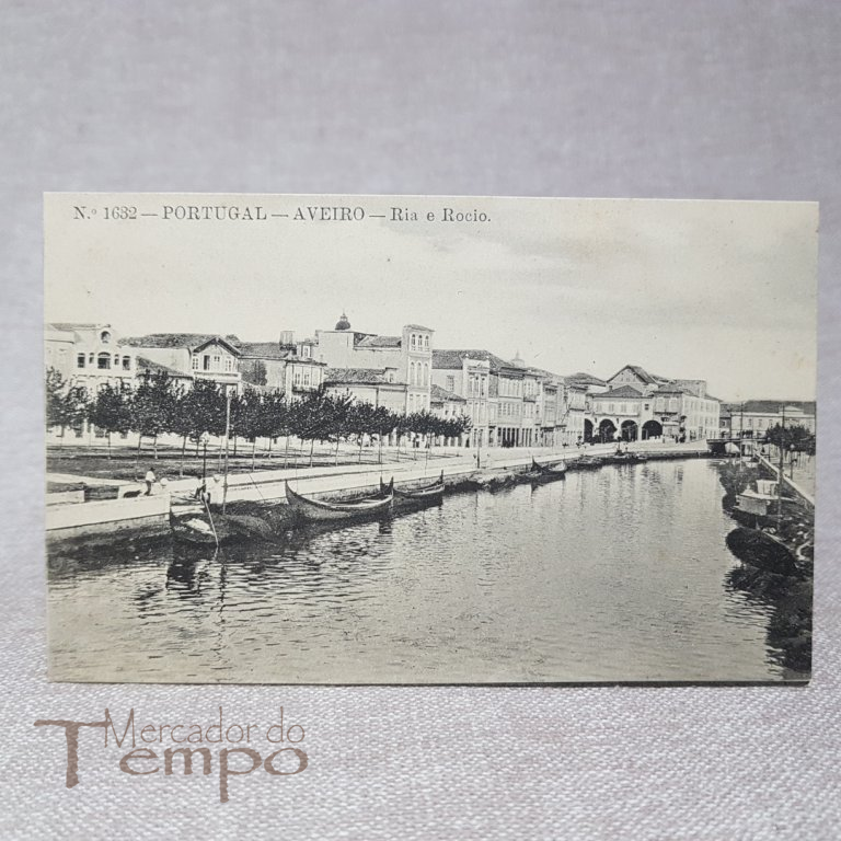 Postal antigo de Aveiro Ria e Rocio