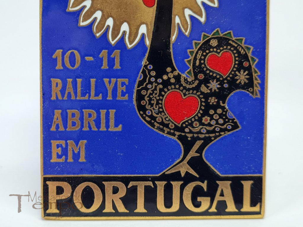 Placa esmaltada Rallye Abril em Portugal 1965