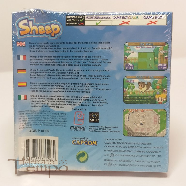 Jogo Nintendo GameBoy Advance, Sheep, selado