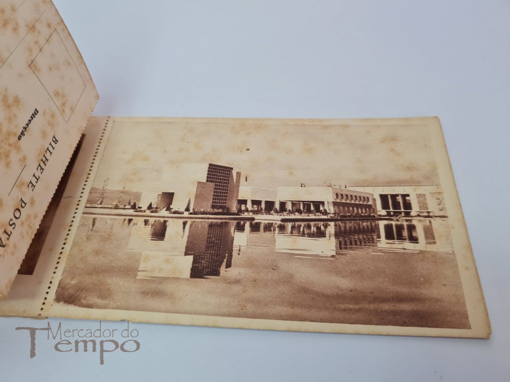Recordação da Exposição do Mundo Português, carnet com 6 postais