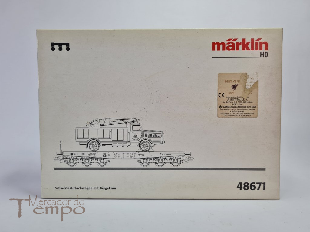 Comboios Marklin - Vagon com Camião Guindaste  Ref.48671