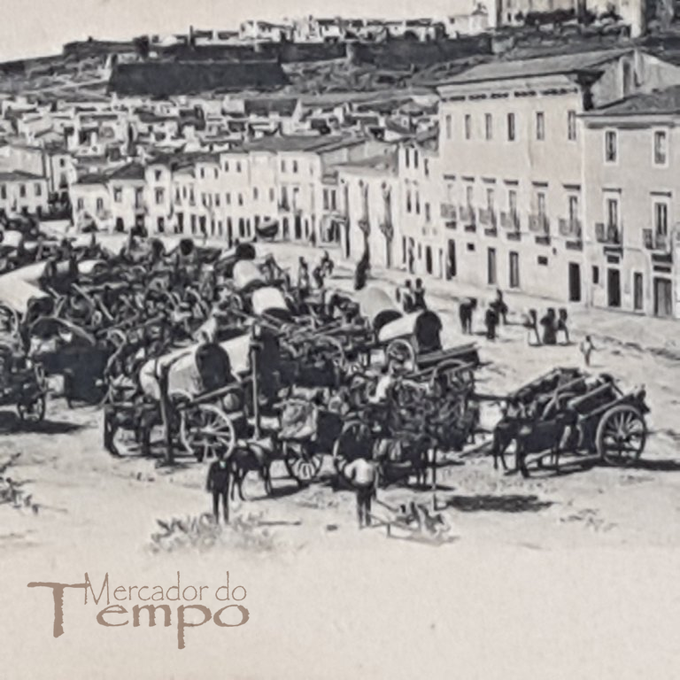 Postal antigo Estremoz - Vista de Estremoz 1921