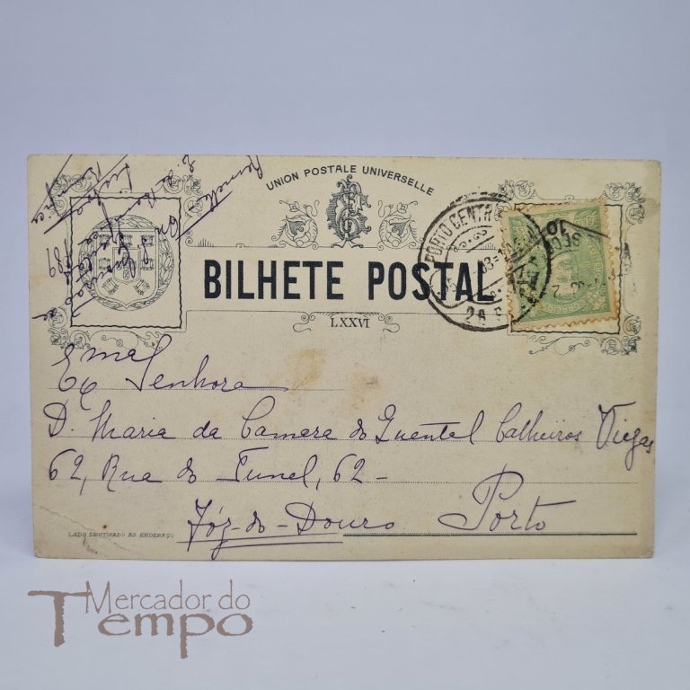 Postal, Sintra - Palácio Real. Circulado e datado de 1903