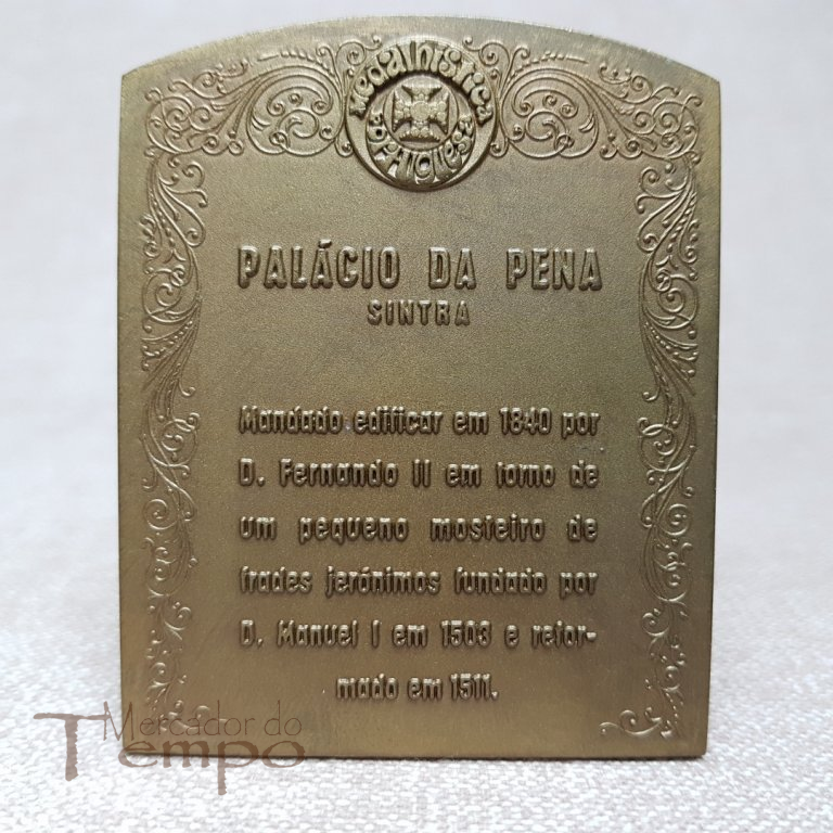 Medalha em bronze com o Palácio da Pena - Sintra