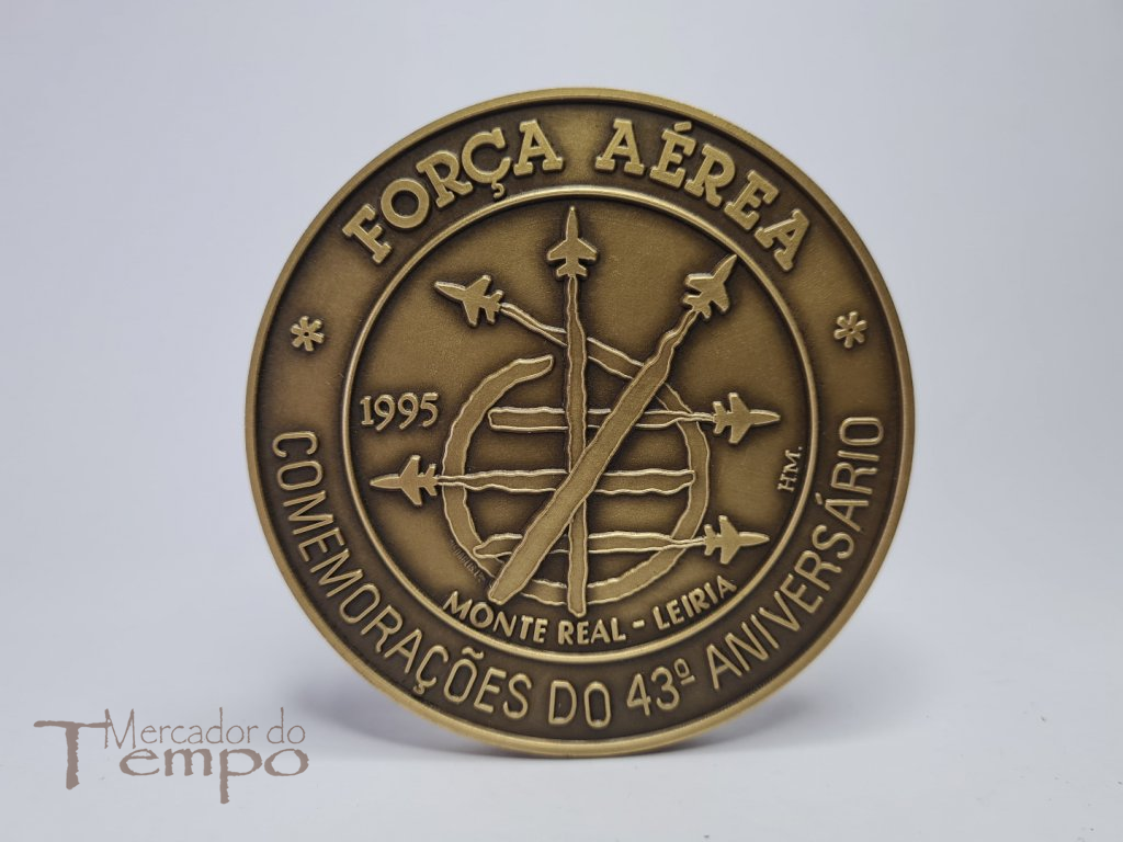 Medalha bronze Força Aérea Portuguesa 43º Aniversário