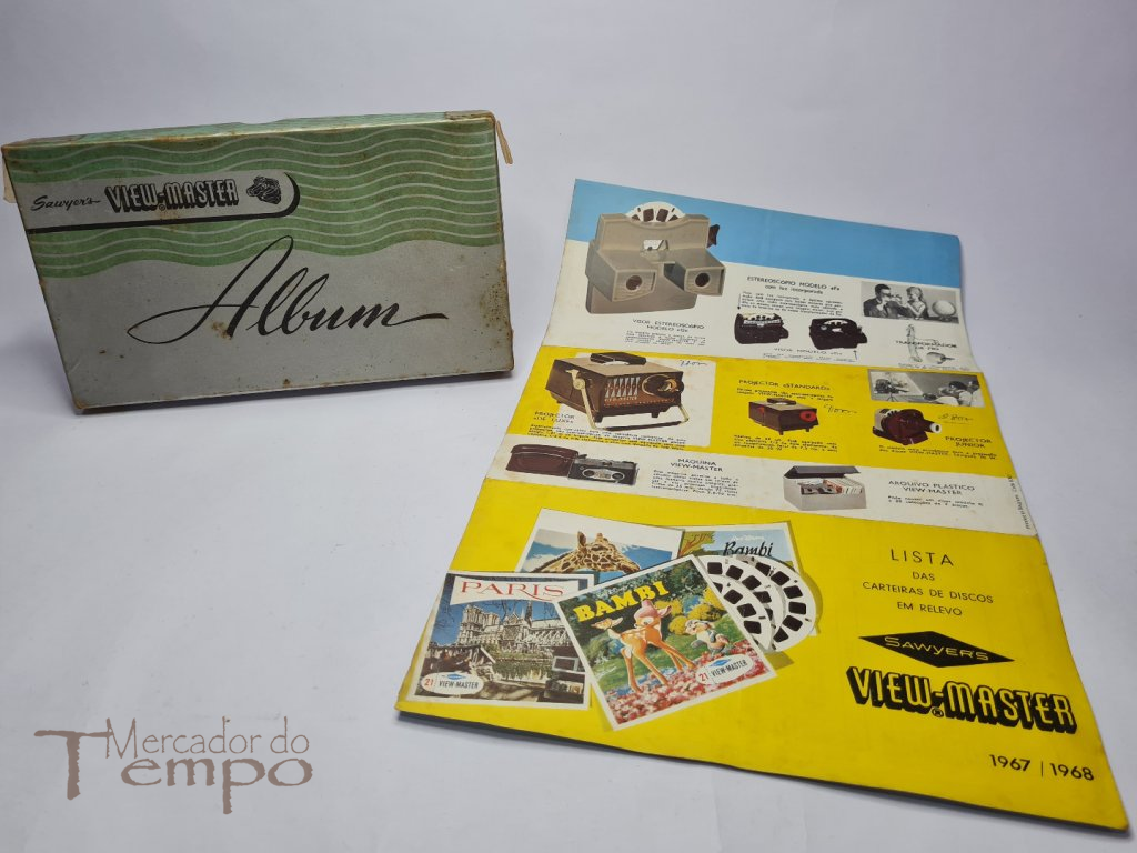 Album para arquivar Viewmasters com caixa original