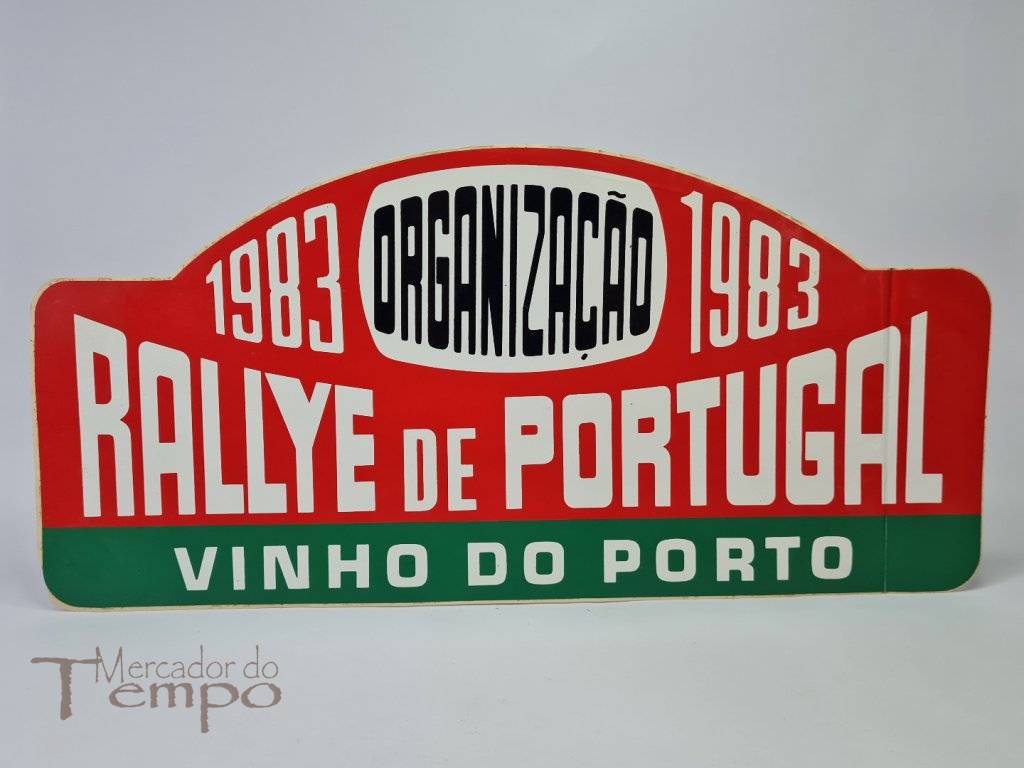 Placa/Autocolante porta de carro Rallye de Portugal 1983