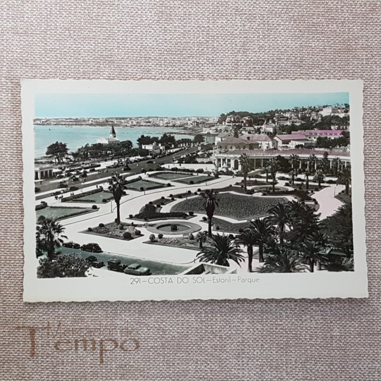 Postal antigo Costa do Sol - Estoril- Parque