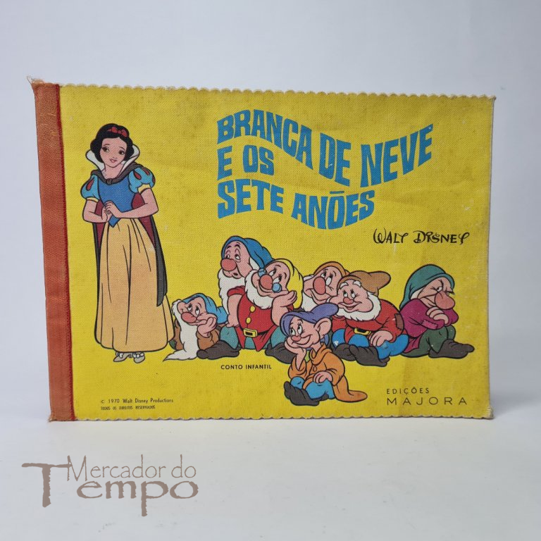 Livro Infantil em tecido, edições Majora, Branca de Neve e os Sete Anões.