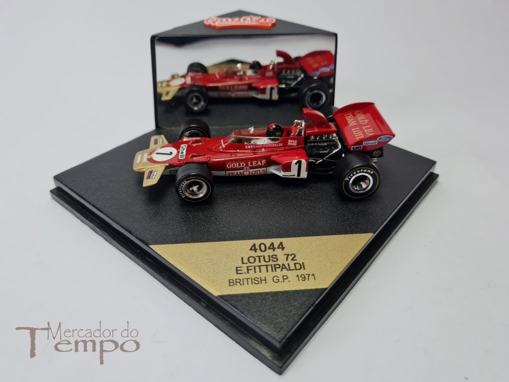 Miniatura 1/43 Quartzo 4044 F1 Lotus 72 E.Fittipaldi , 1971