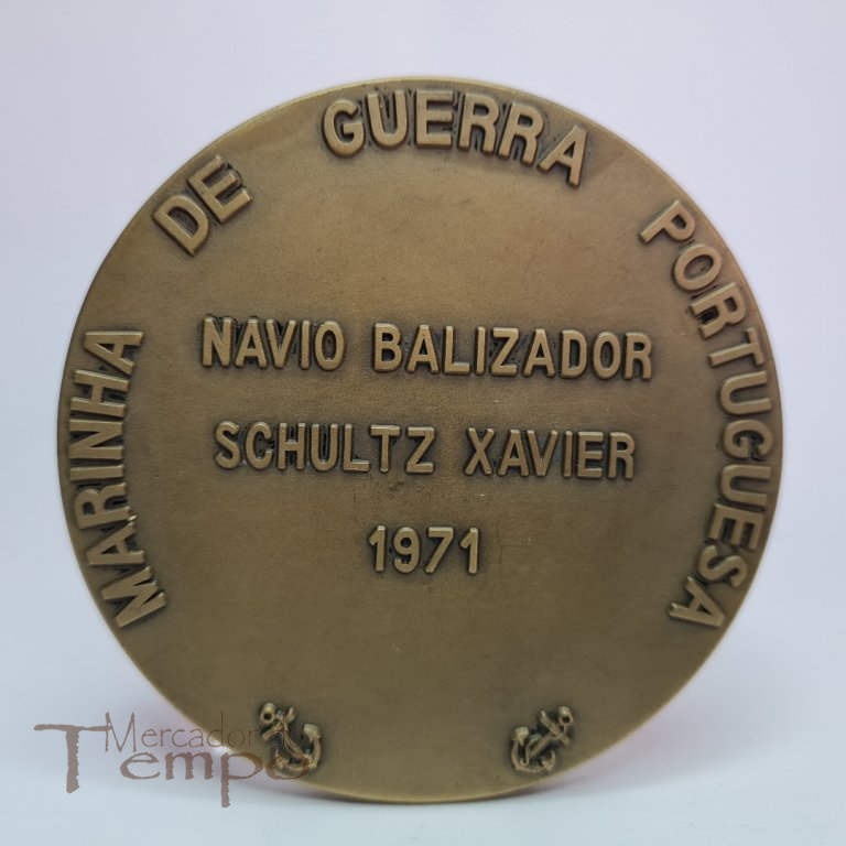 Medalha bronze Arsenal do Alfeite Marinha Guerra Portuguesa 1971