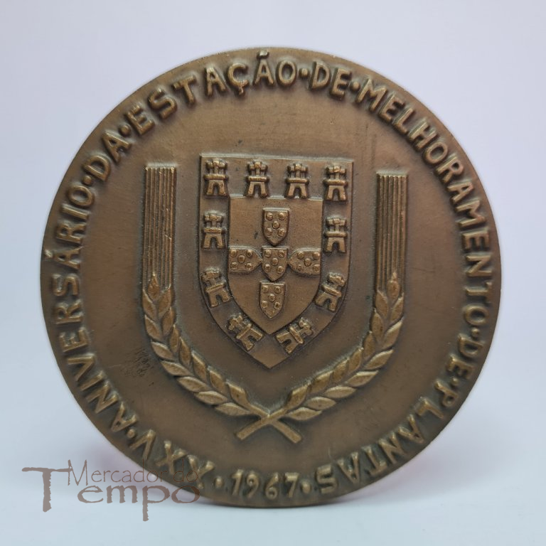 Medalha bronze XXV Aniv. Estação de Melhoramento de Plantas, 1967