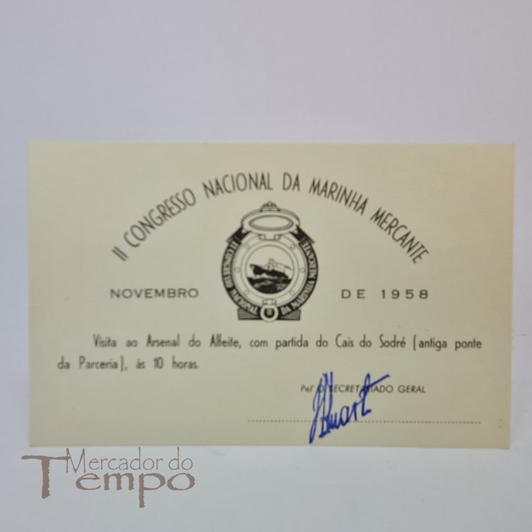 Companhia Colonial de Navegação, II Congresso Nacional da Marinha Mercante, 1958