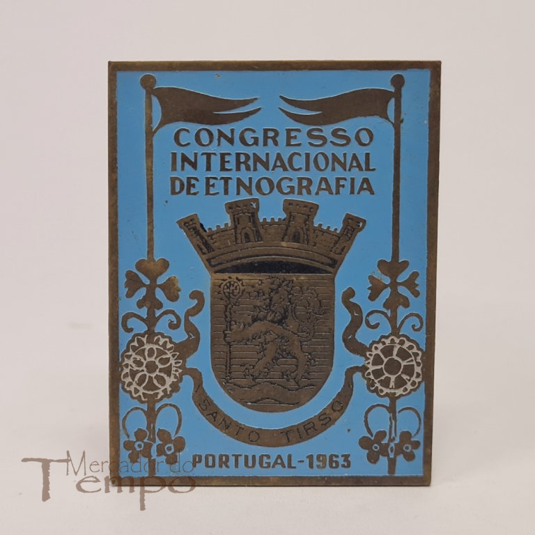 Crachá esmaltado Congresso Internacional de Etnografia, 1963