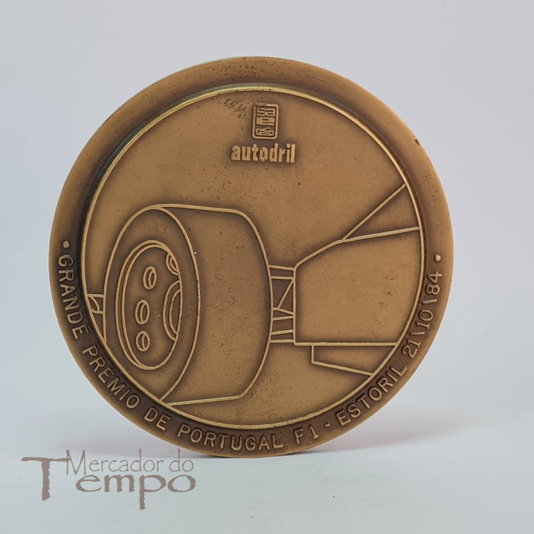 Medalha bronze comemorativa Grande Prémio de Formula 1 Estoril 1984