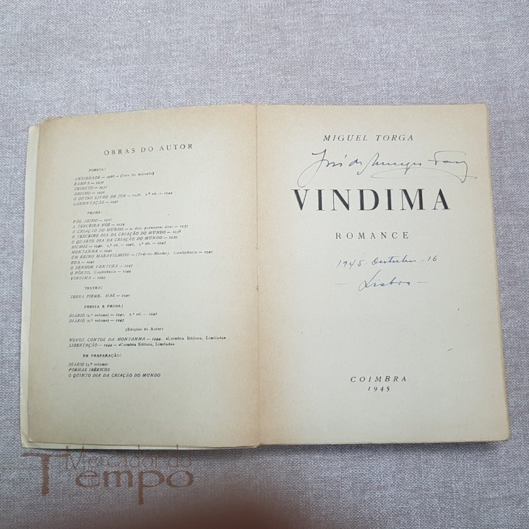 1ª edição Miguel Torga Vindima 1945