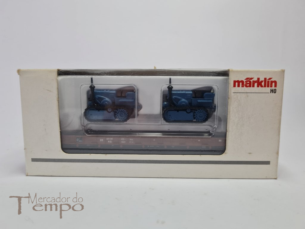 Comboios Marklin - Vagon com 2 Buldog Caterpilar  Ref.46363
