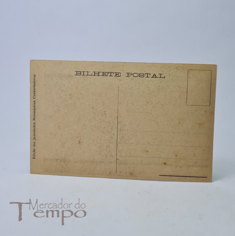 Postal com El-Rei D.Manuel II - o seu último retrato