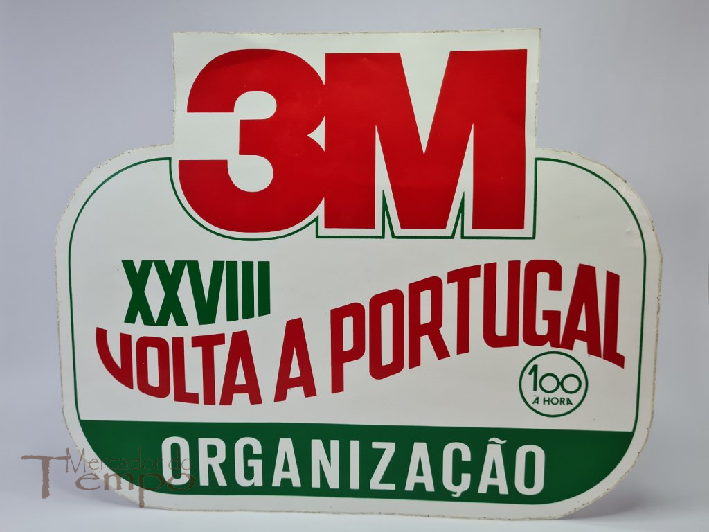 Placa/Autocolante da XXVIII volta a Portugal  clube 100 À Hora