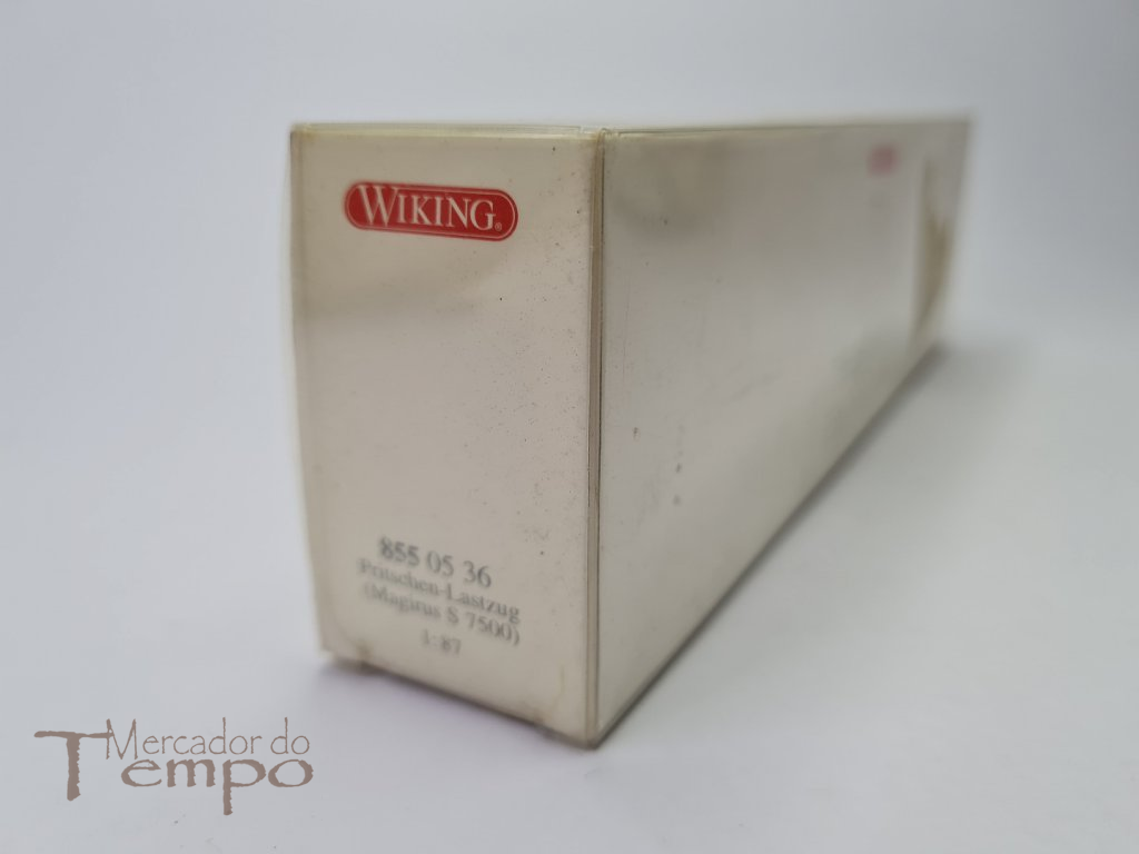 Miniatura 1/87 Wiking Camião com atrelado