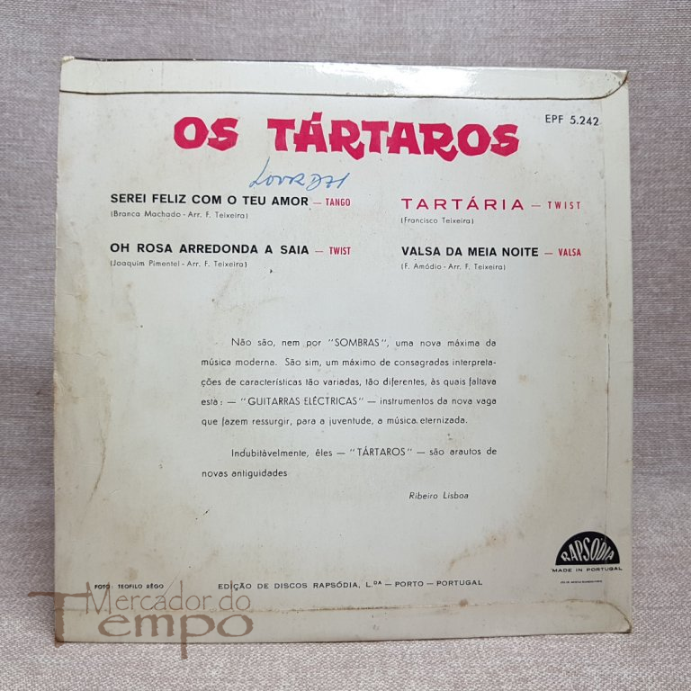 Disco 45 rpm Os Tártaros - Tartária - EPF 5.242 