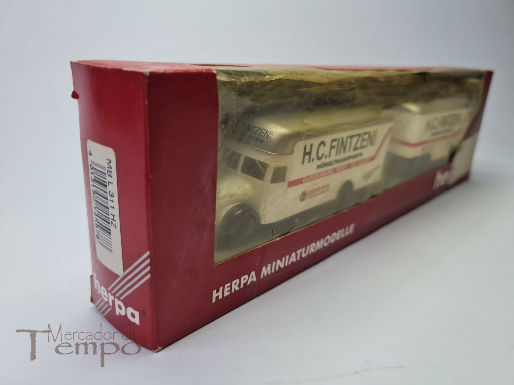 1/87 Herpa Camião com atrelado com publicidade H.C. Fintzen 